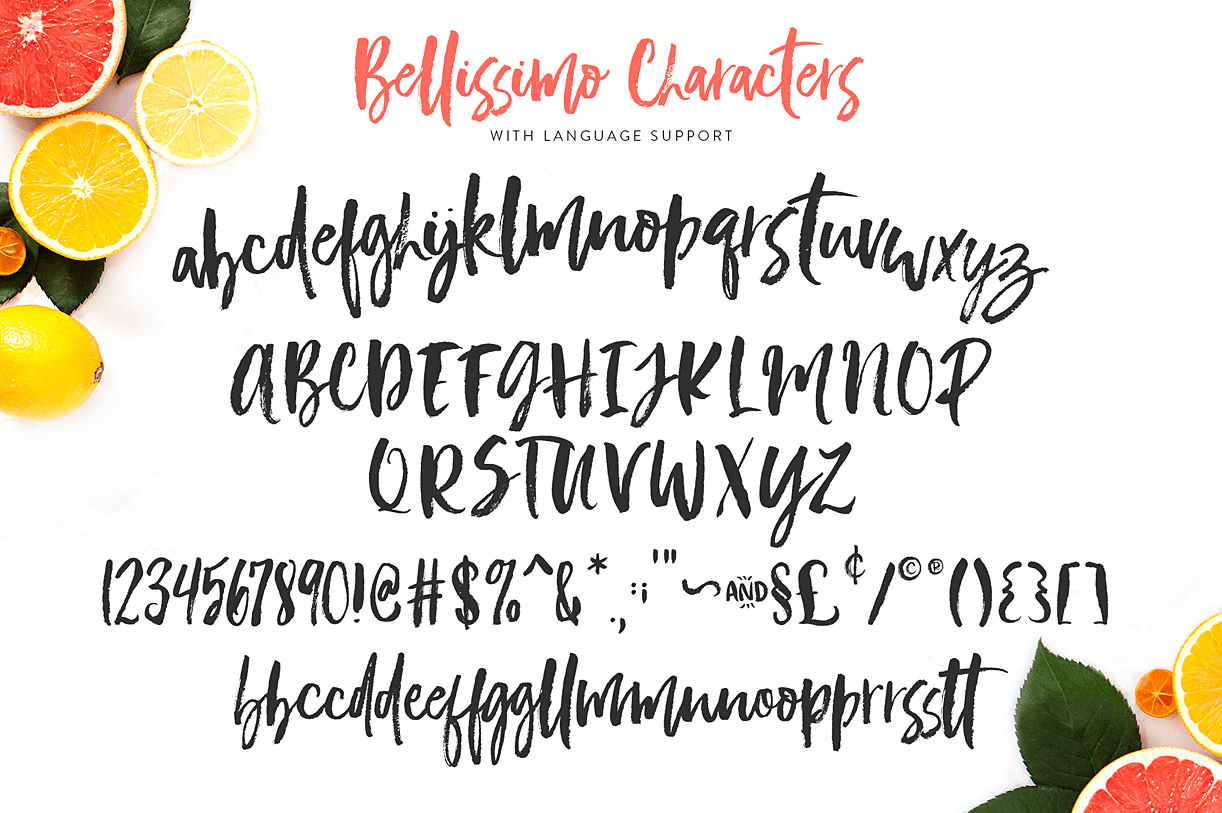 Bellissimo Font Poster #1