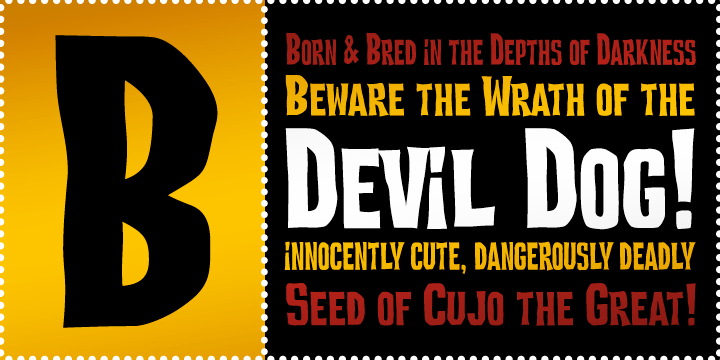 Devil Dog BTN Font Family Poster