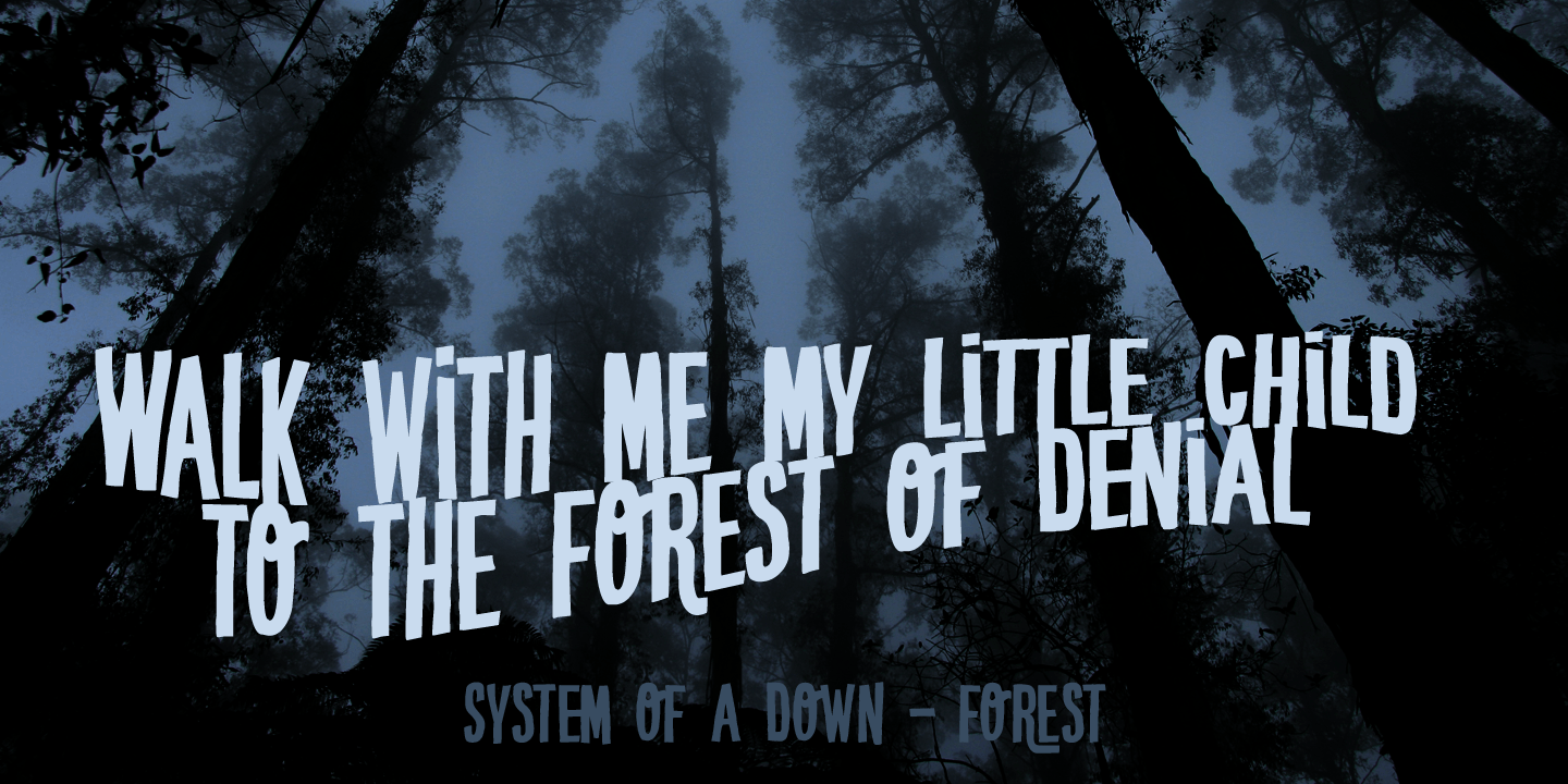 Crypt Font Poster #1
