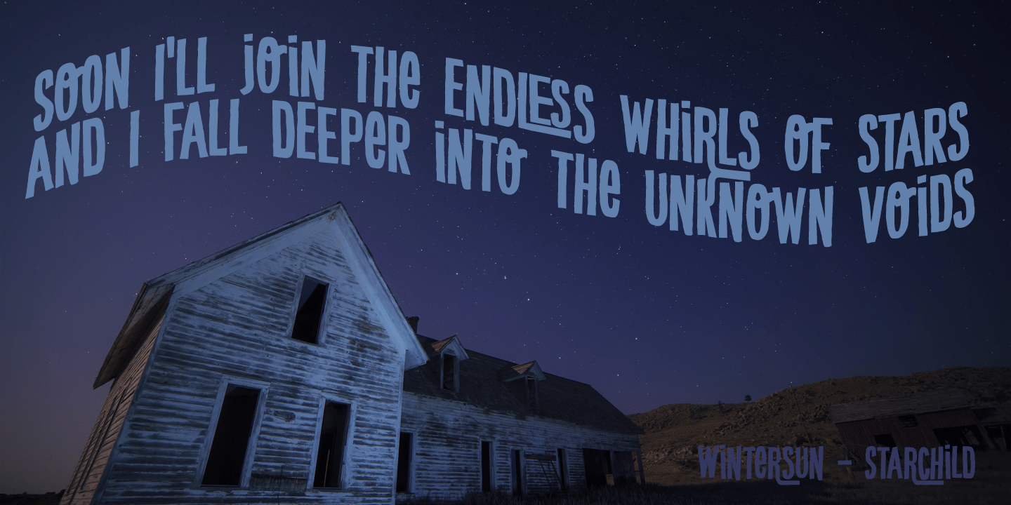 Crypt Font Poster #1