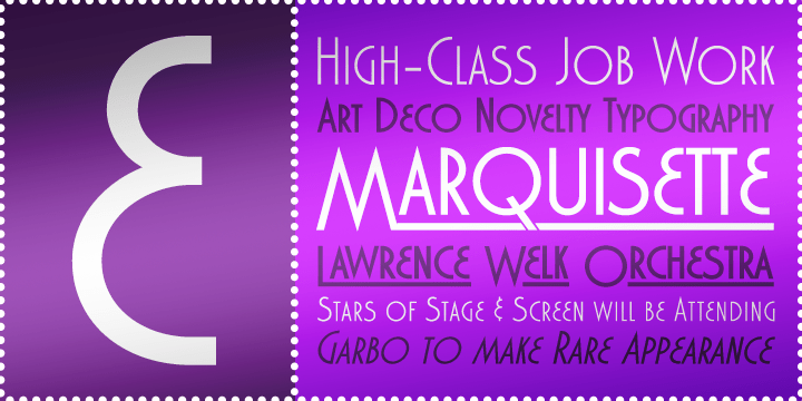 Marquisette BTN Font Family Poster
