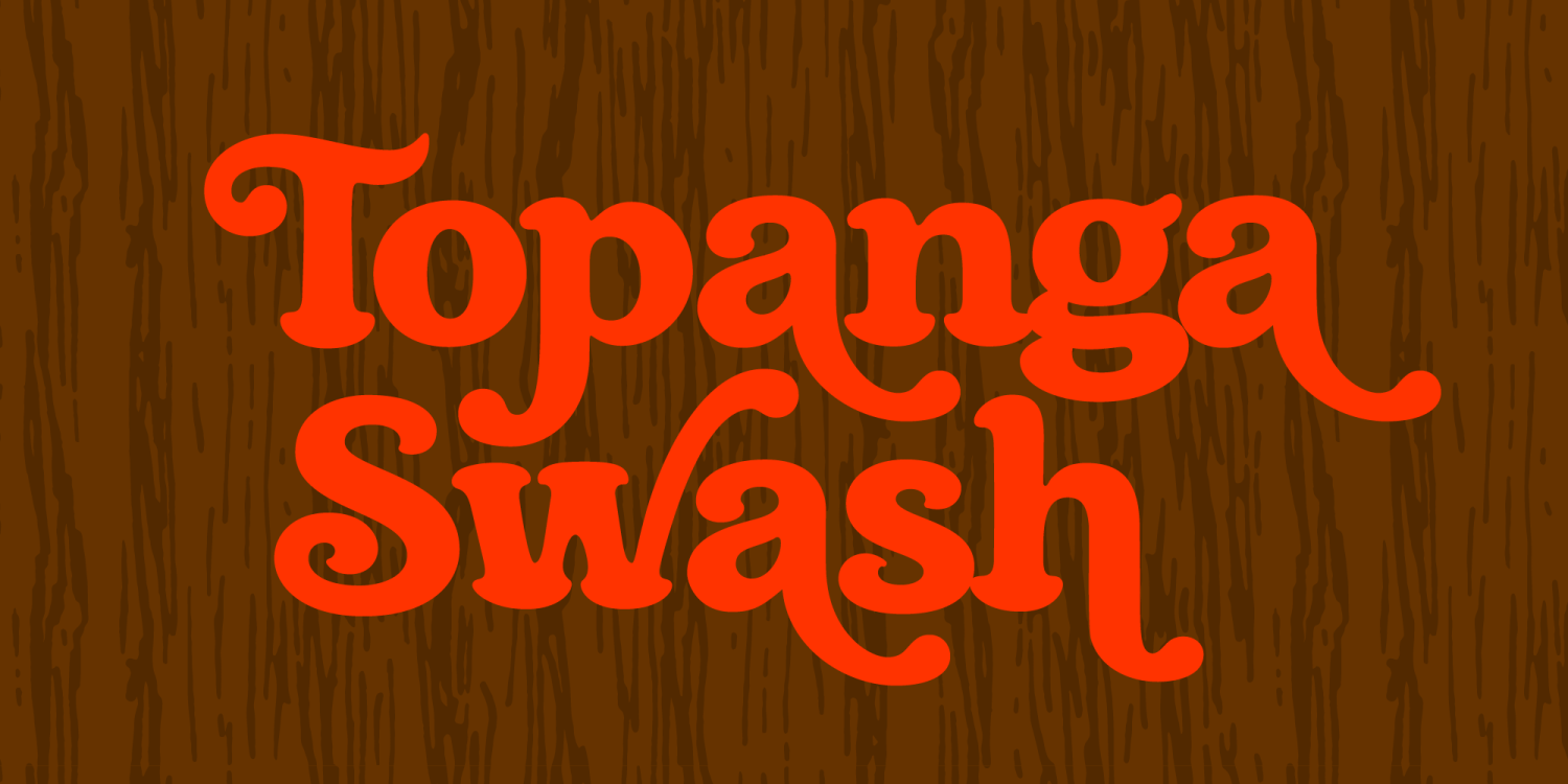Topanga Swash Font Poster #1