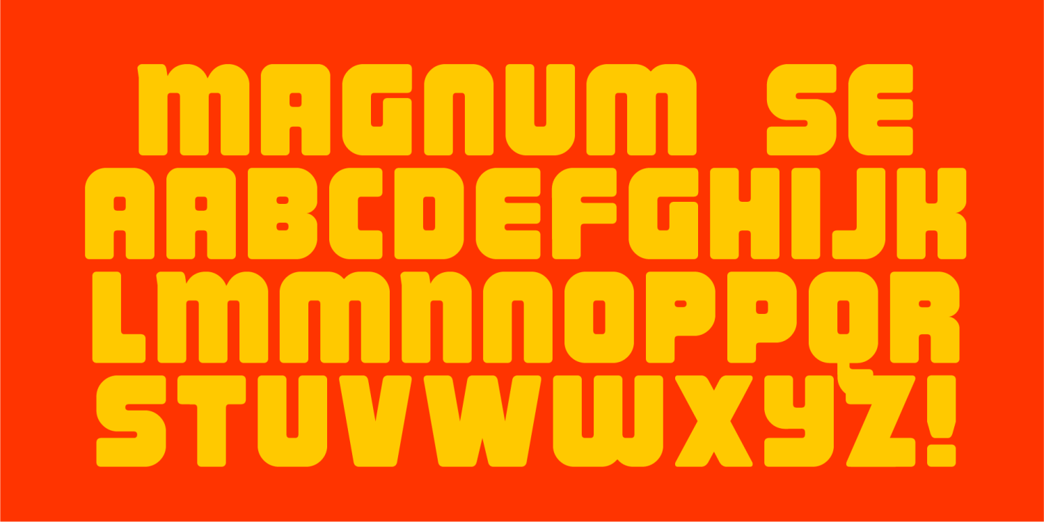 Magnum SE Font Poster #2