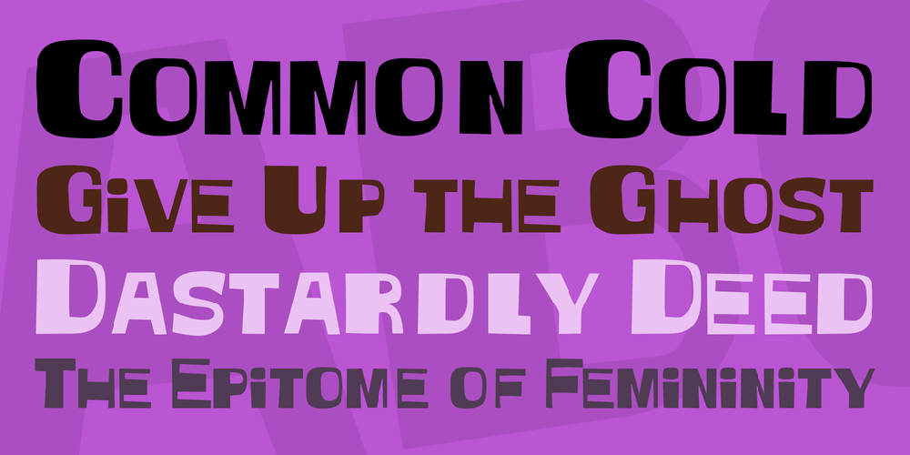 Witless Font Family Poster