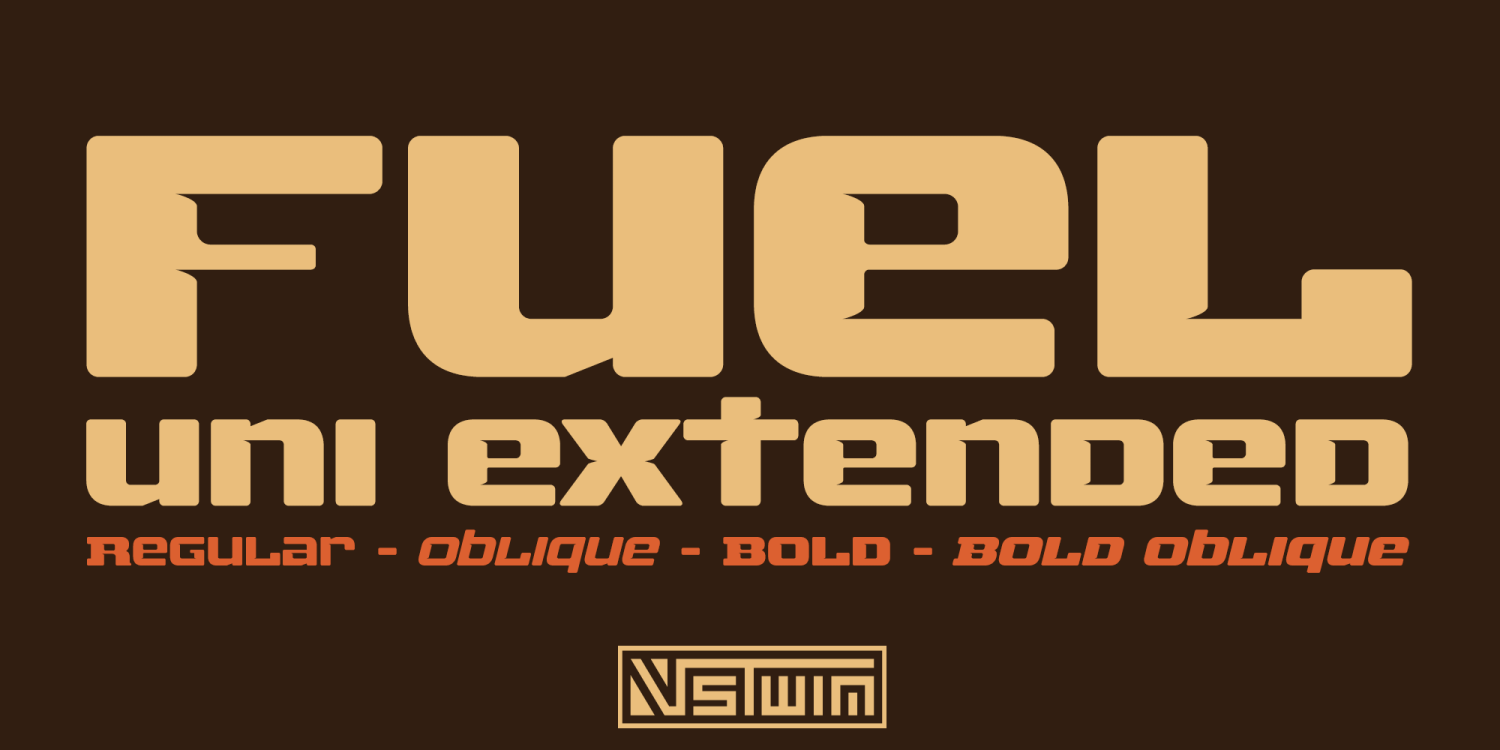Fuel Uni Extended Font Family Poster