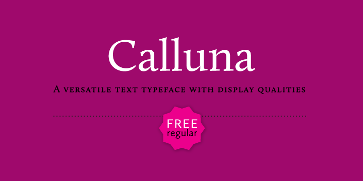 Calluna Font Poster #1