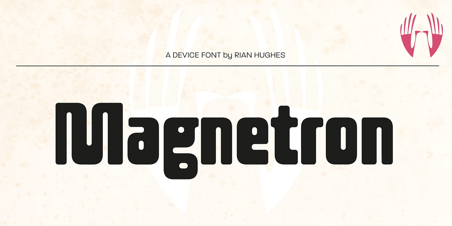 Magnetron Regular Font Poster #1