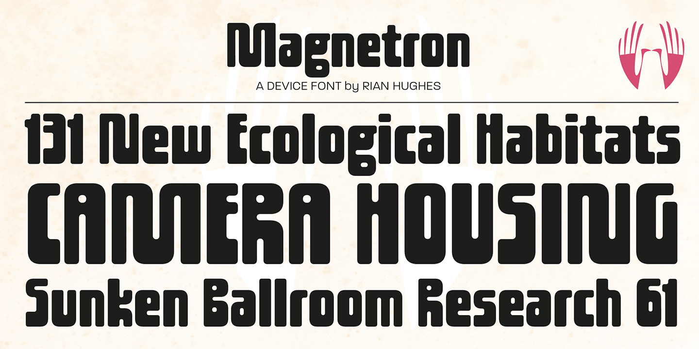 Magnetron Regular Font Poster #1