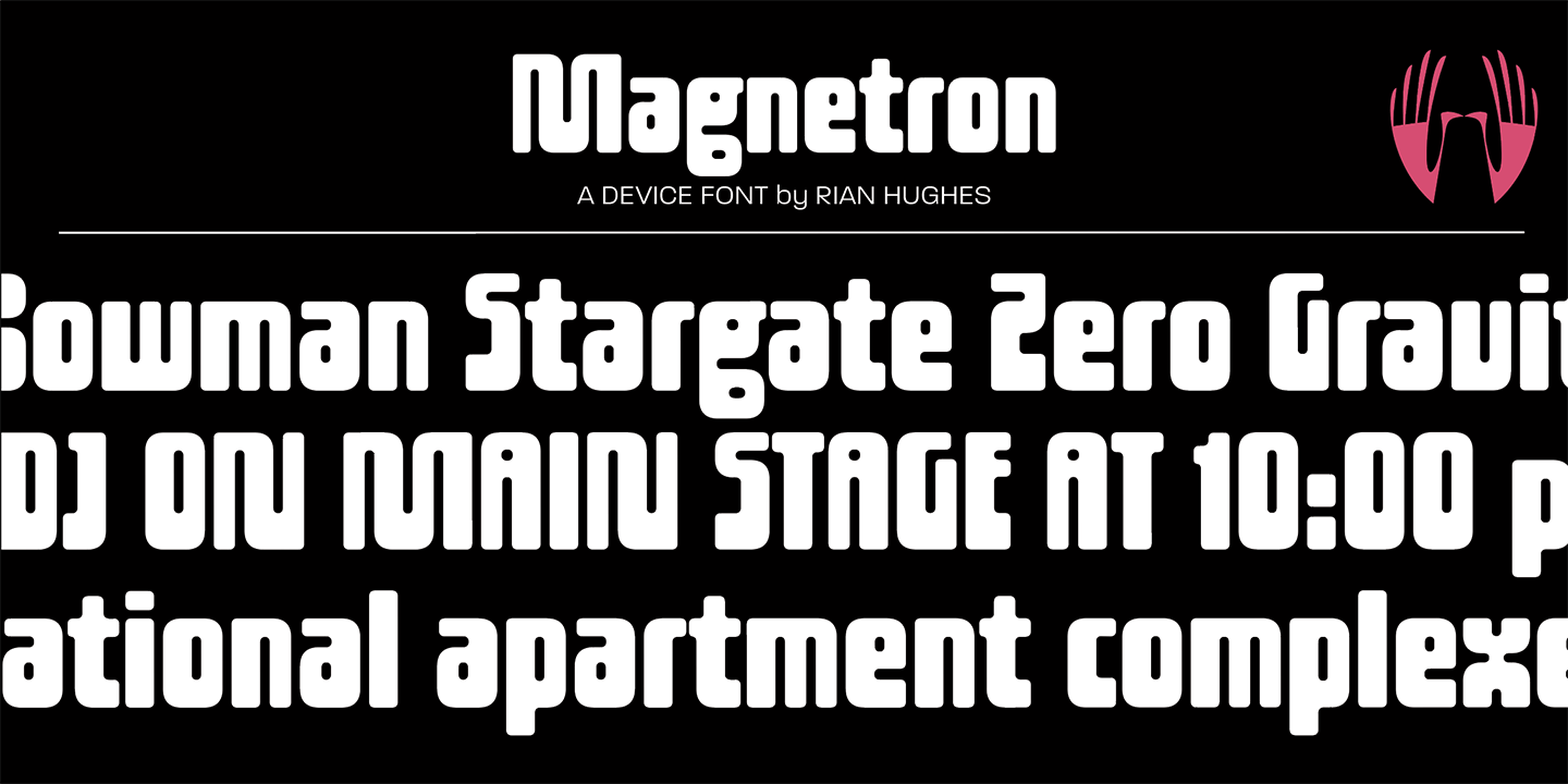Magnetron Regular Font Poster #1
