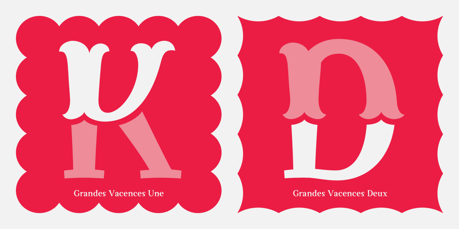 Mademoiselle, Grandes Vacances & Homemade Text Font Poster #8