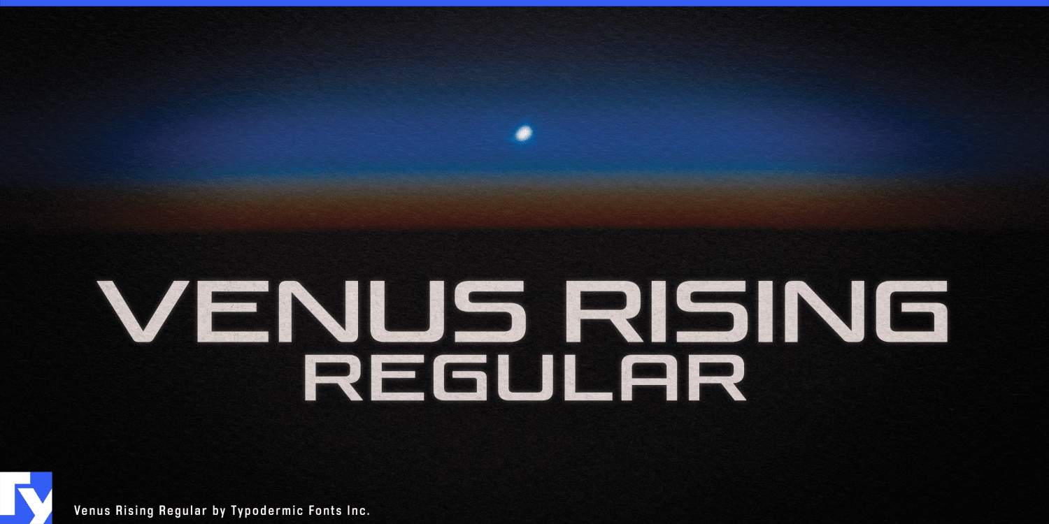 Venus Rising Rg Font Poster #1
