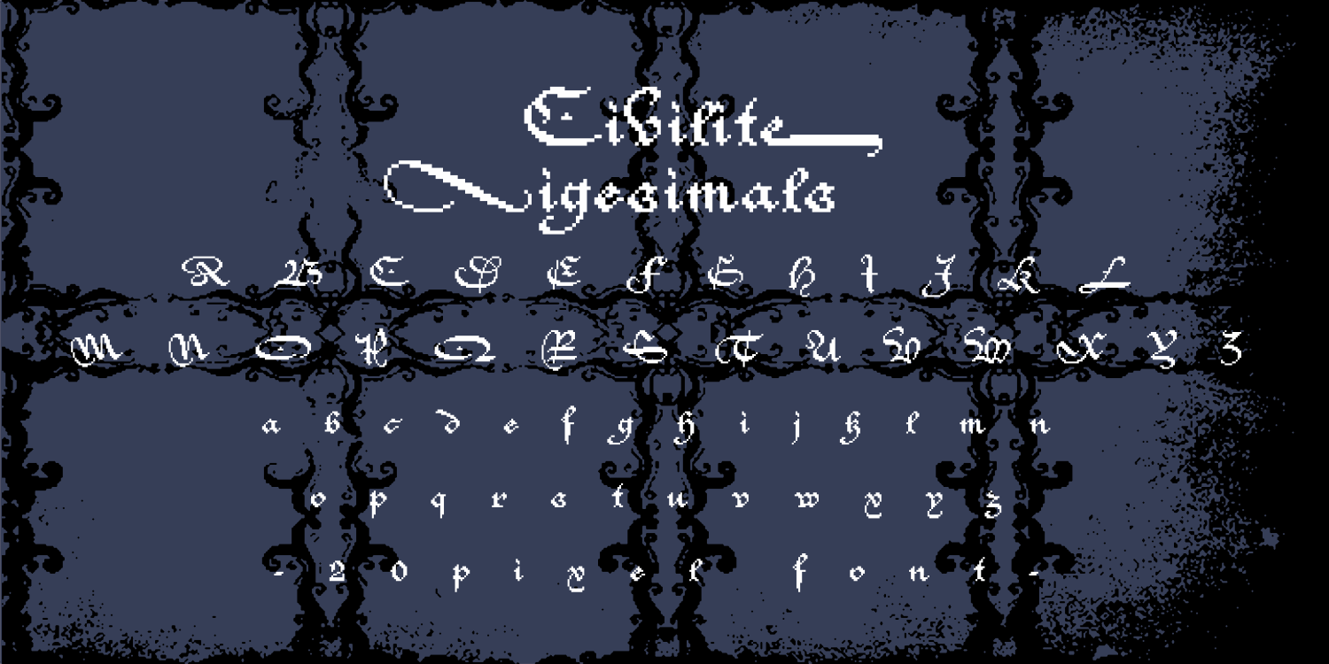 Civilite Vigesimals Font Poster #2