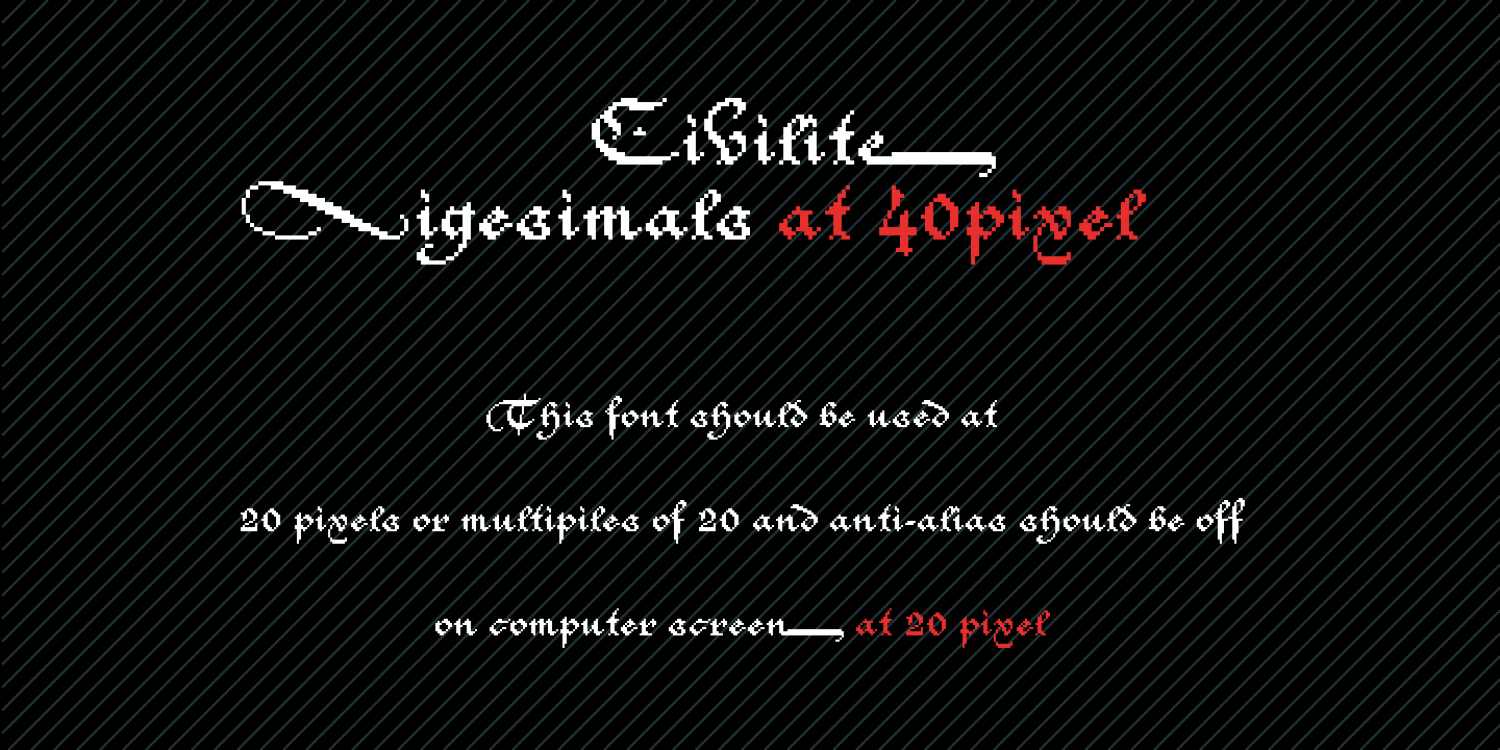 Civilite Vigesimals Font Poster #3