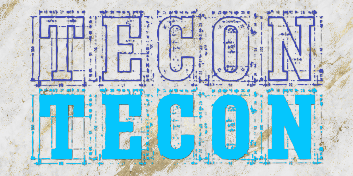 Tecon Font Poster #1