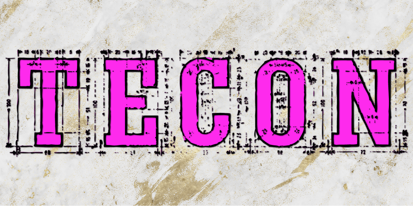 Tecon Font Poster #1