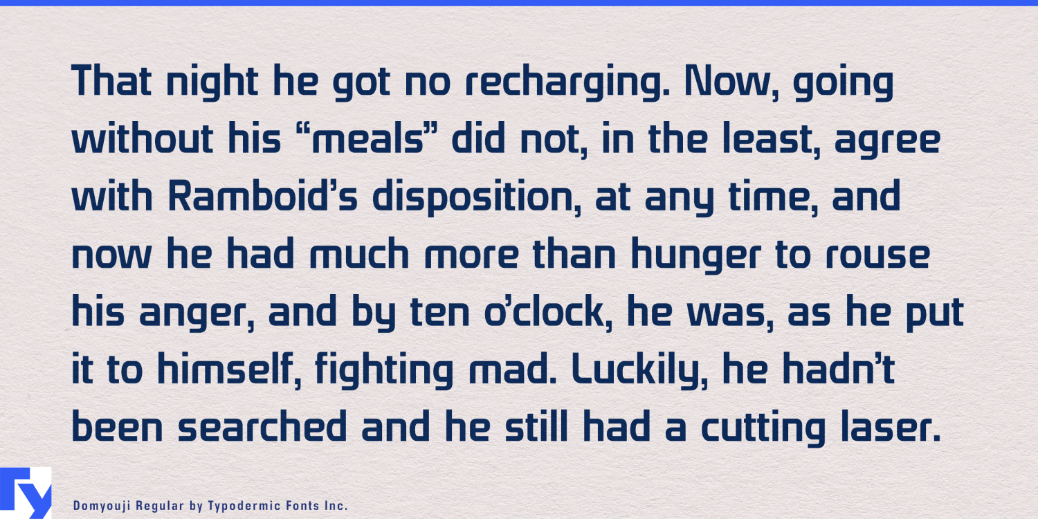 Domyouji Font Poster #1