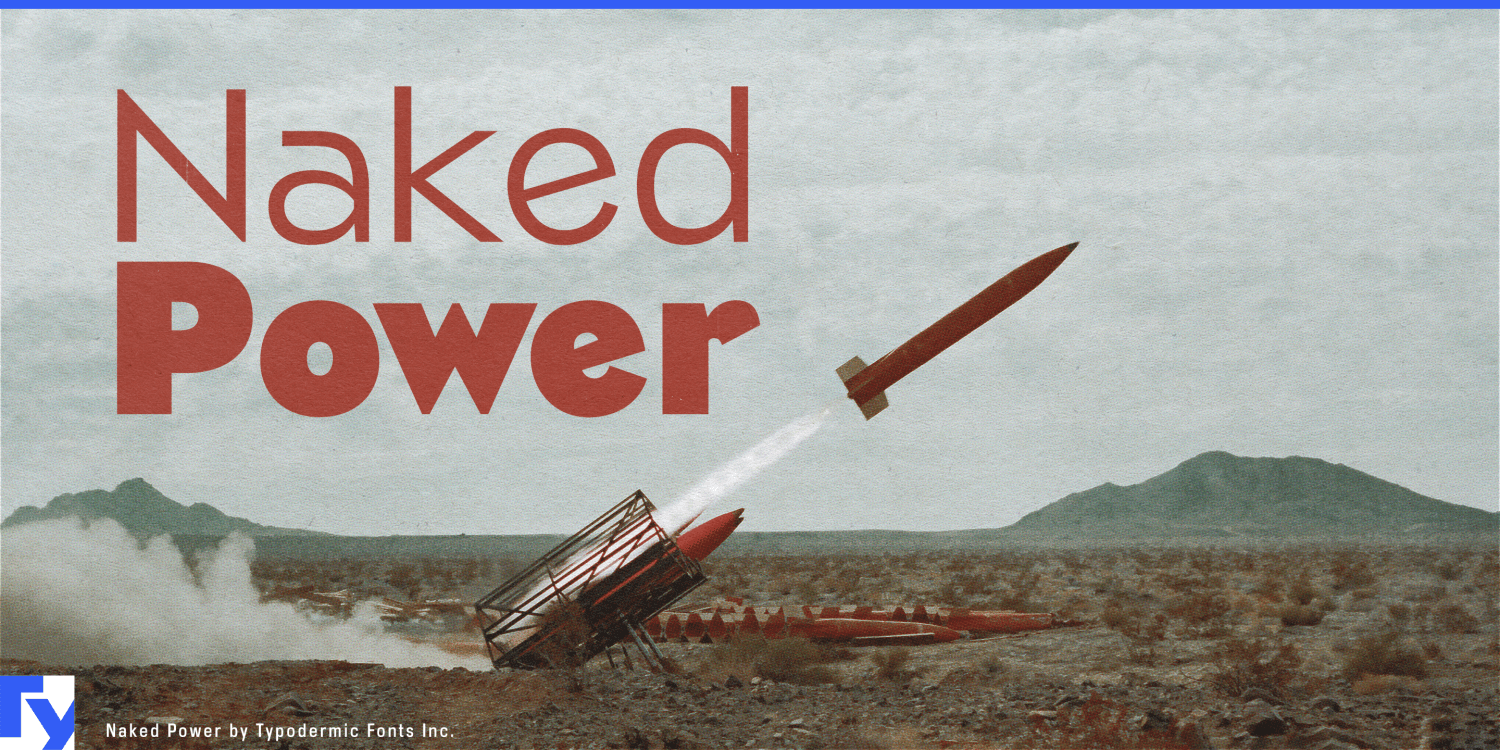 Naked Power Font Poster #1
