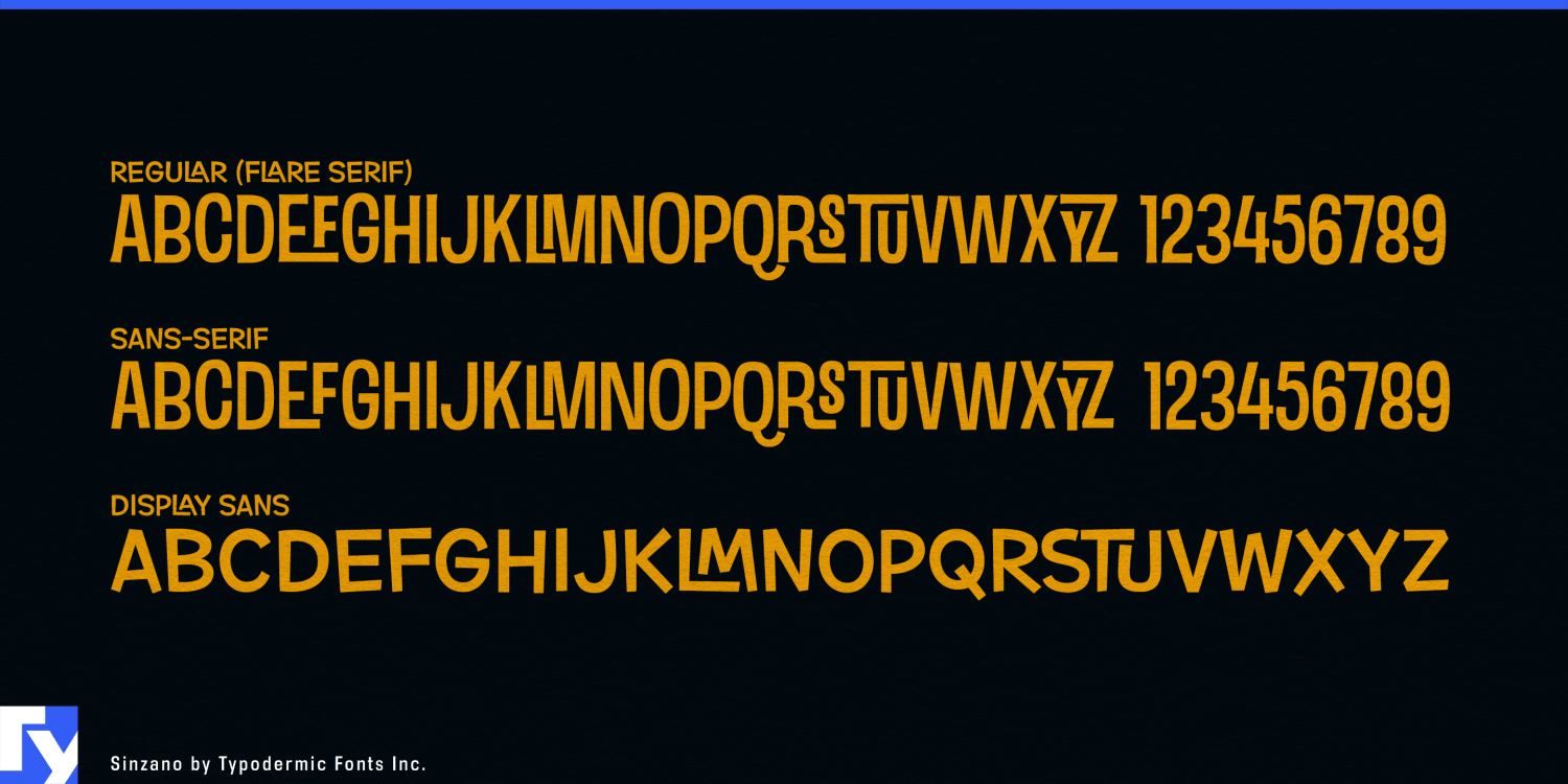 Sinzano Font Poster #1