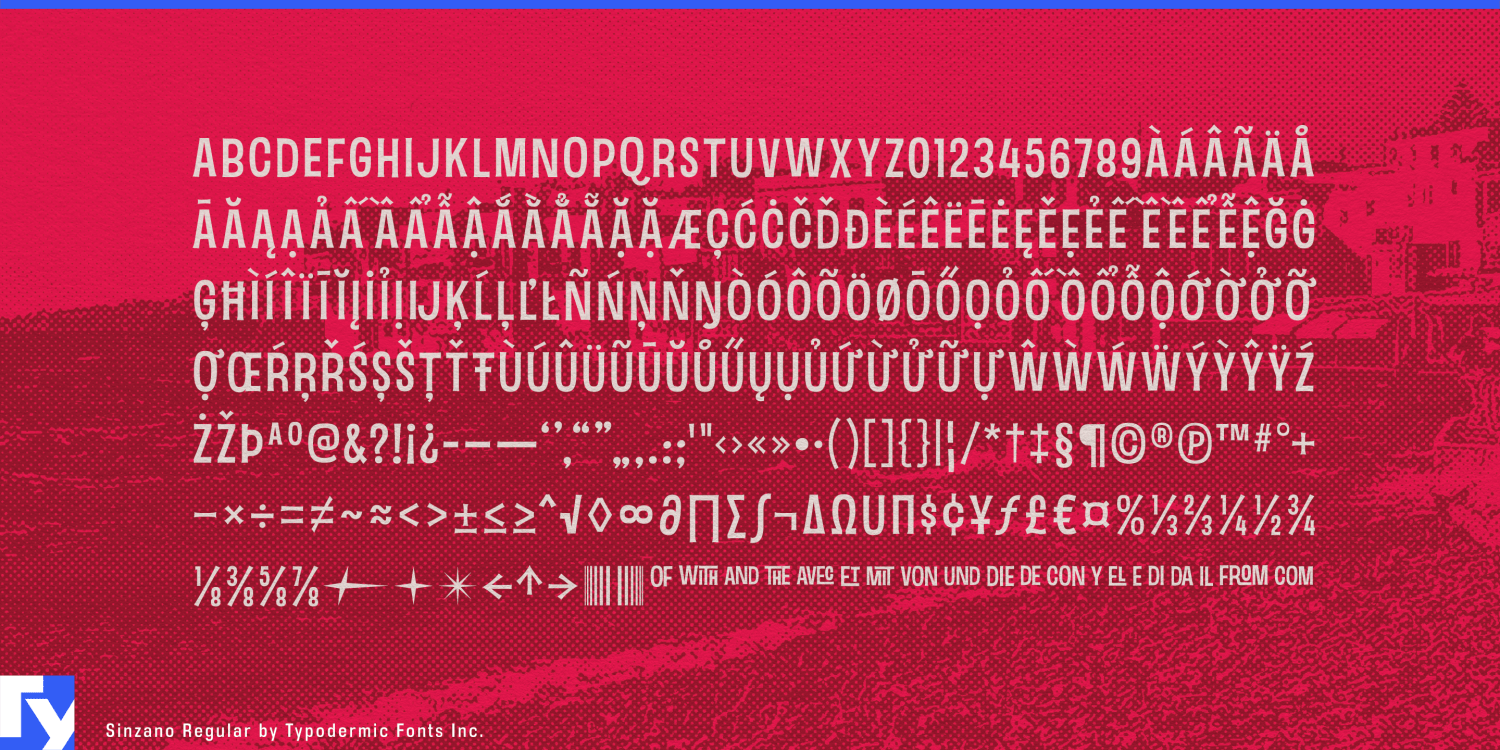 Sinzano Font Poster #1