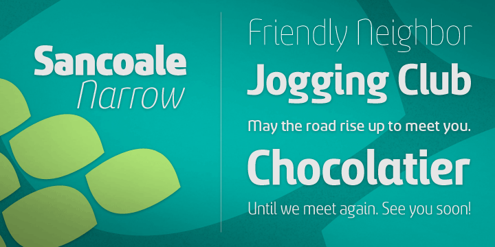 Sancoale Narrow Font Poster #1