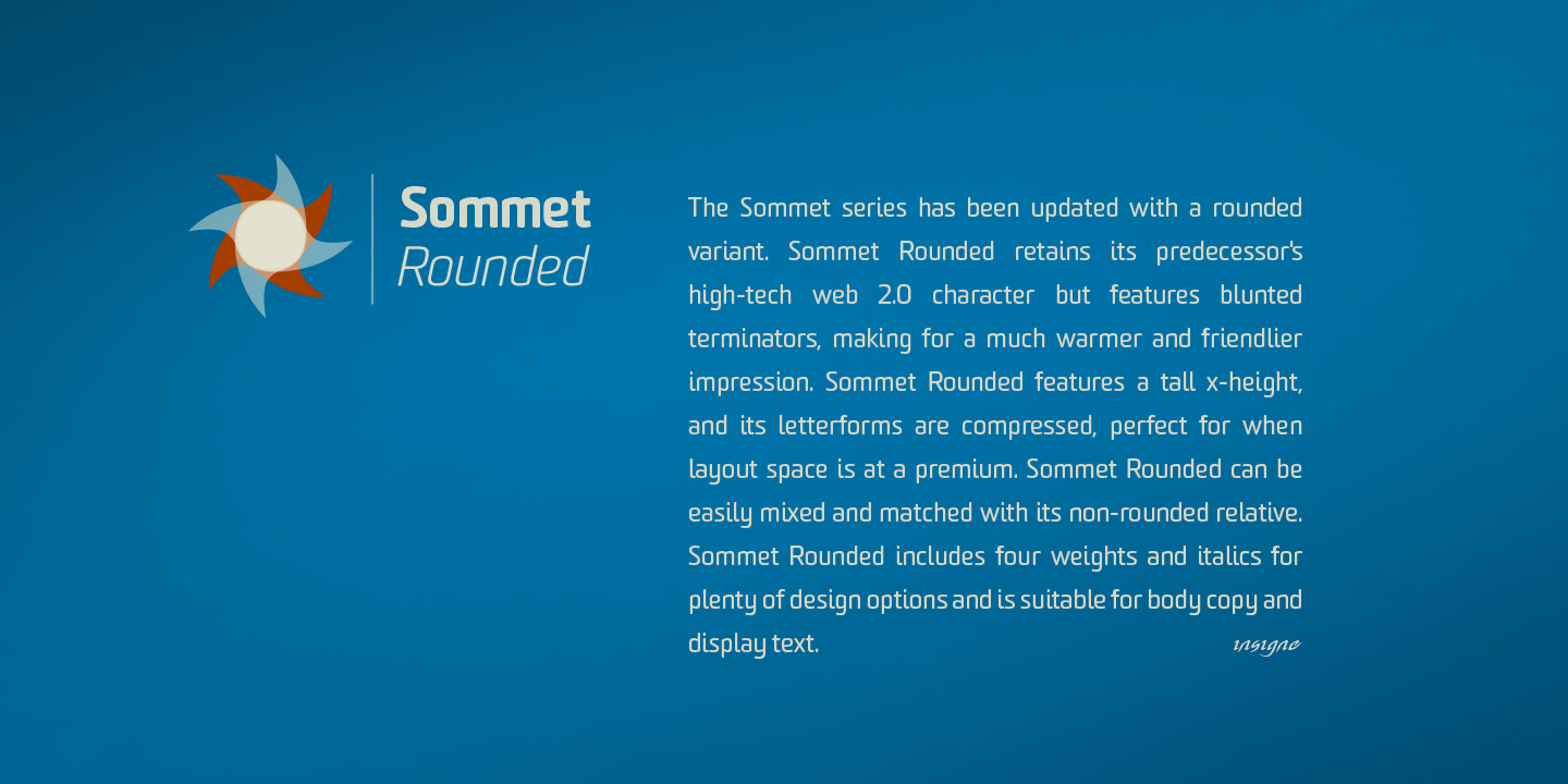 Sommet Rounded Font Poster #1
