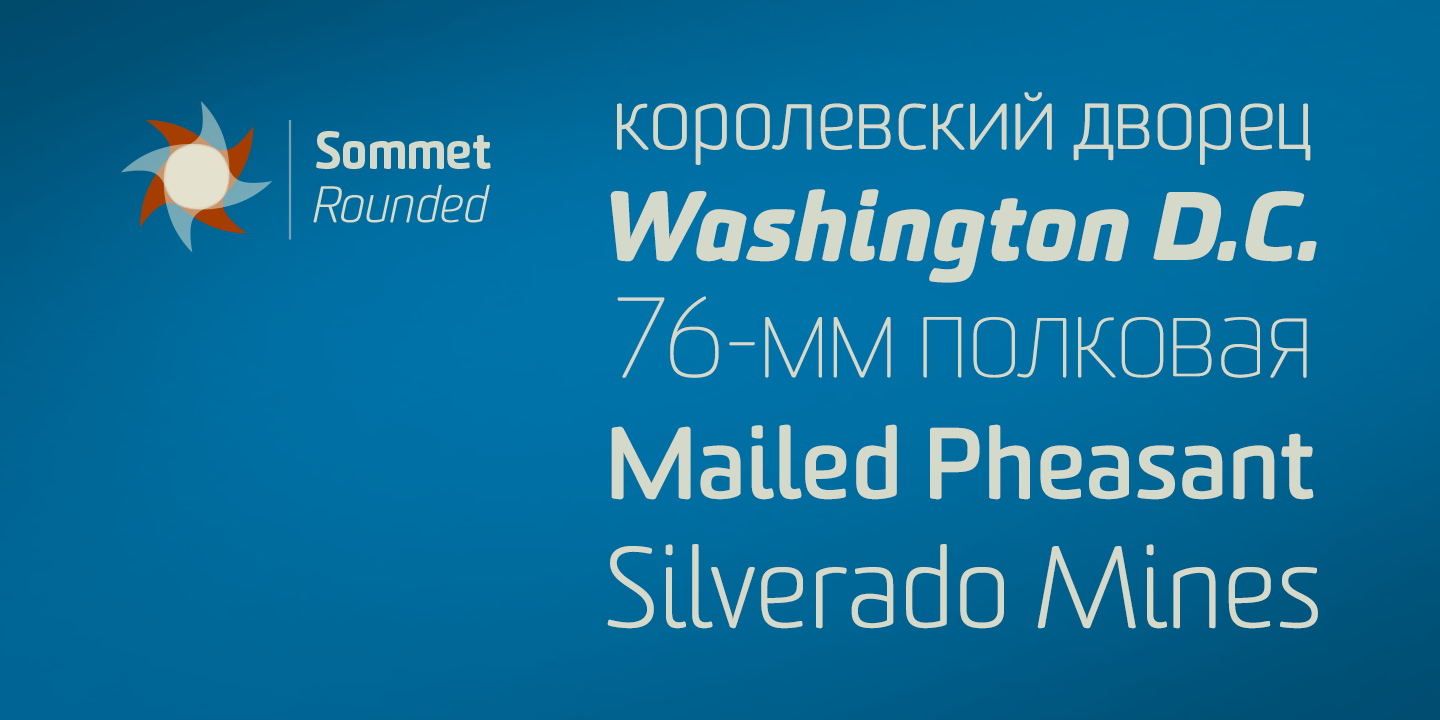 Sommet Rounded Font Poster #1
