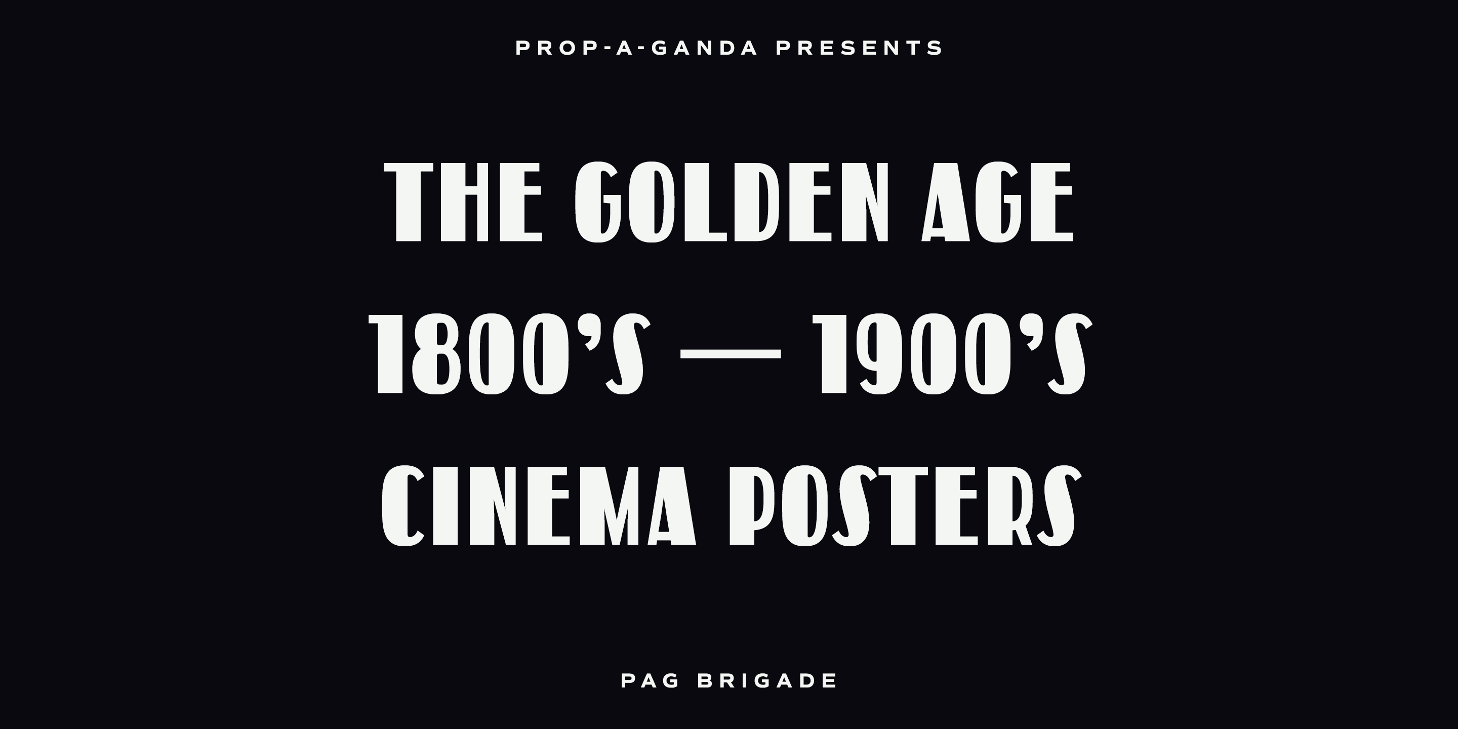 PAG Brigade Font Poster #1