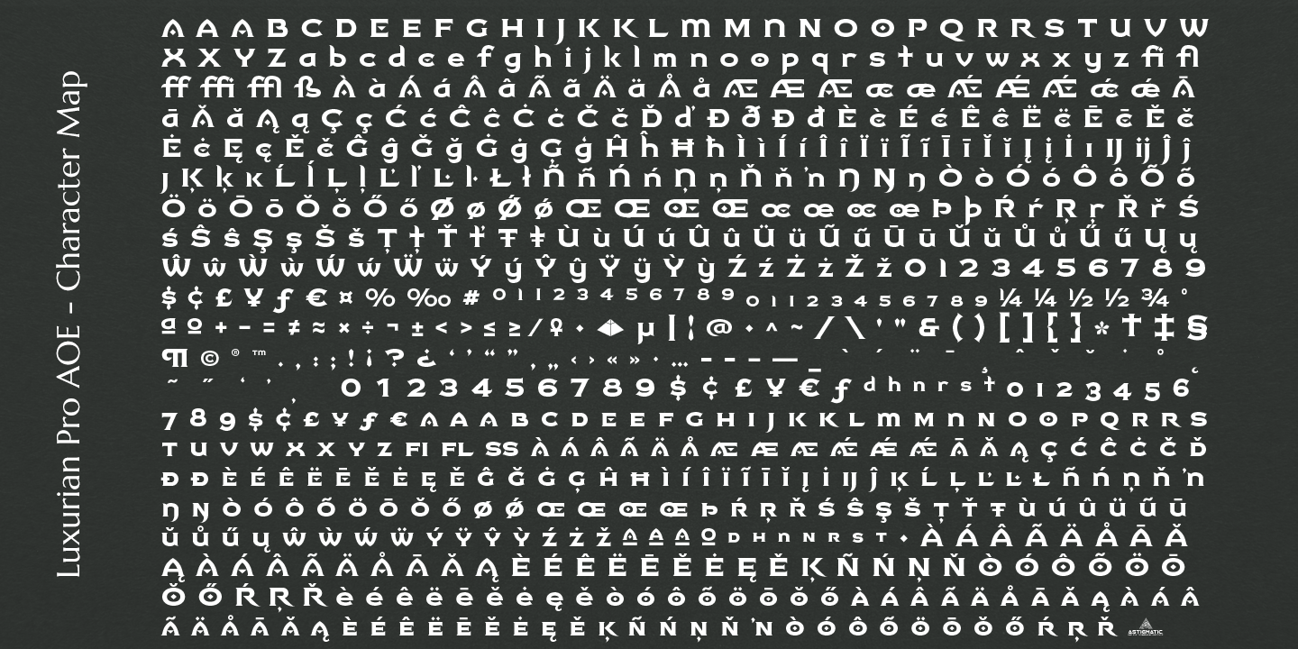 Luxurian Font Poster #1