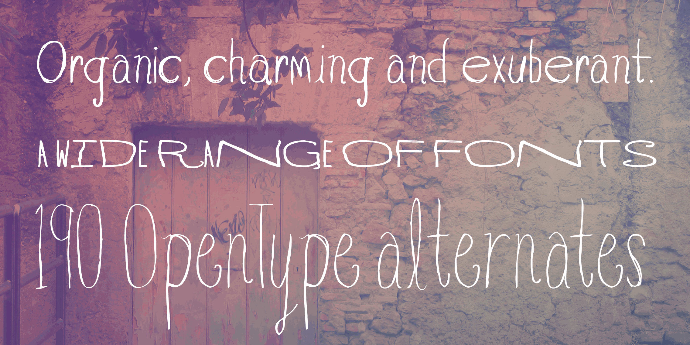 Blue Goblet Drawn Font Poster #1