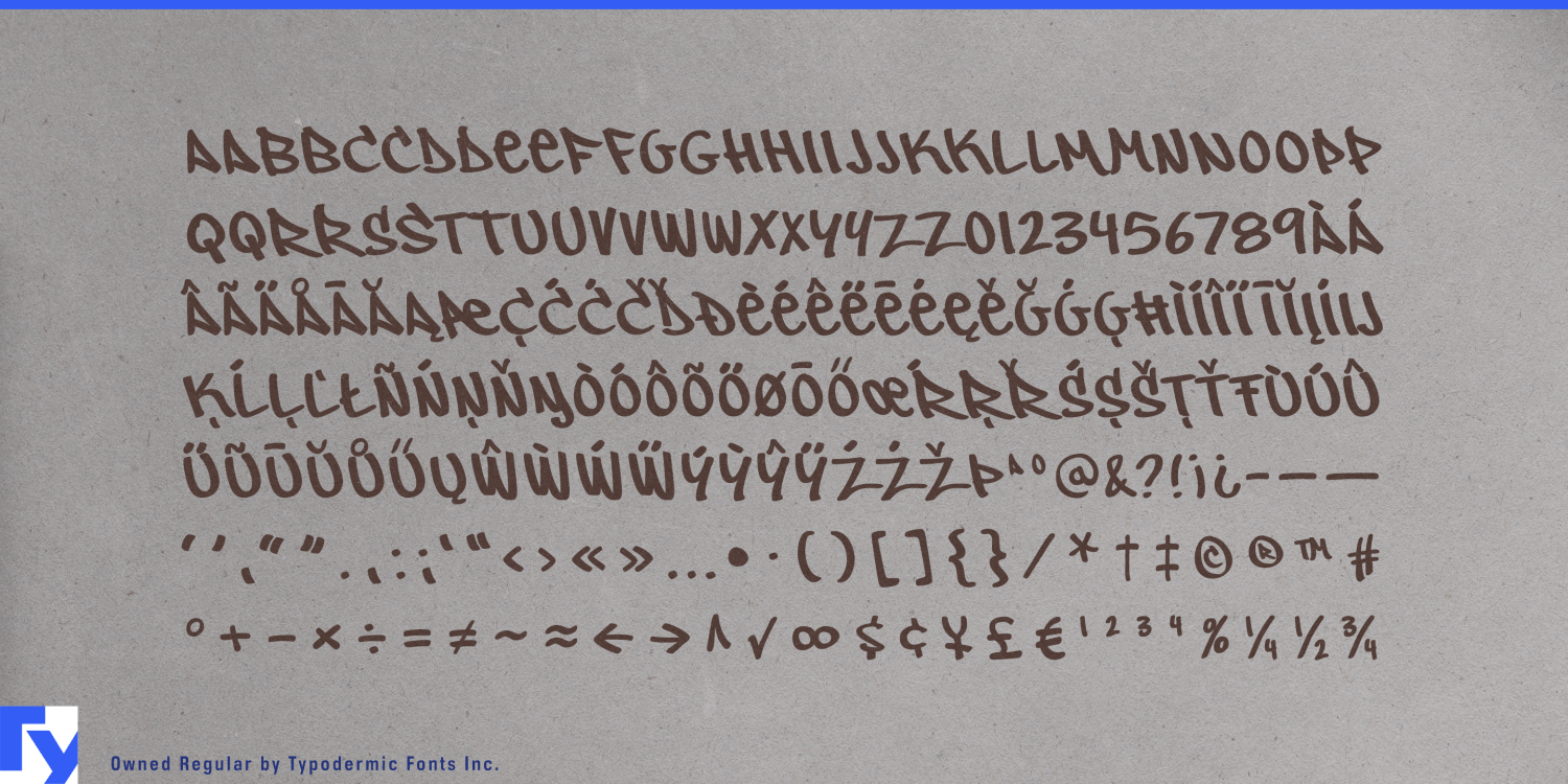 Owned Font Poster #1
