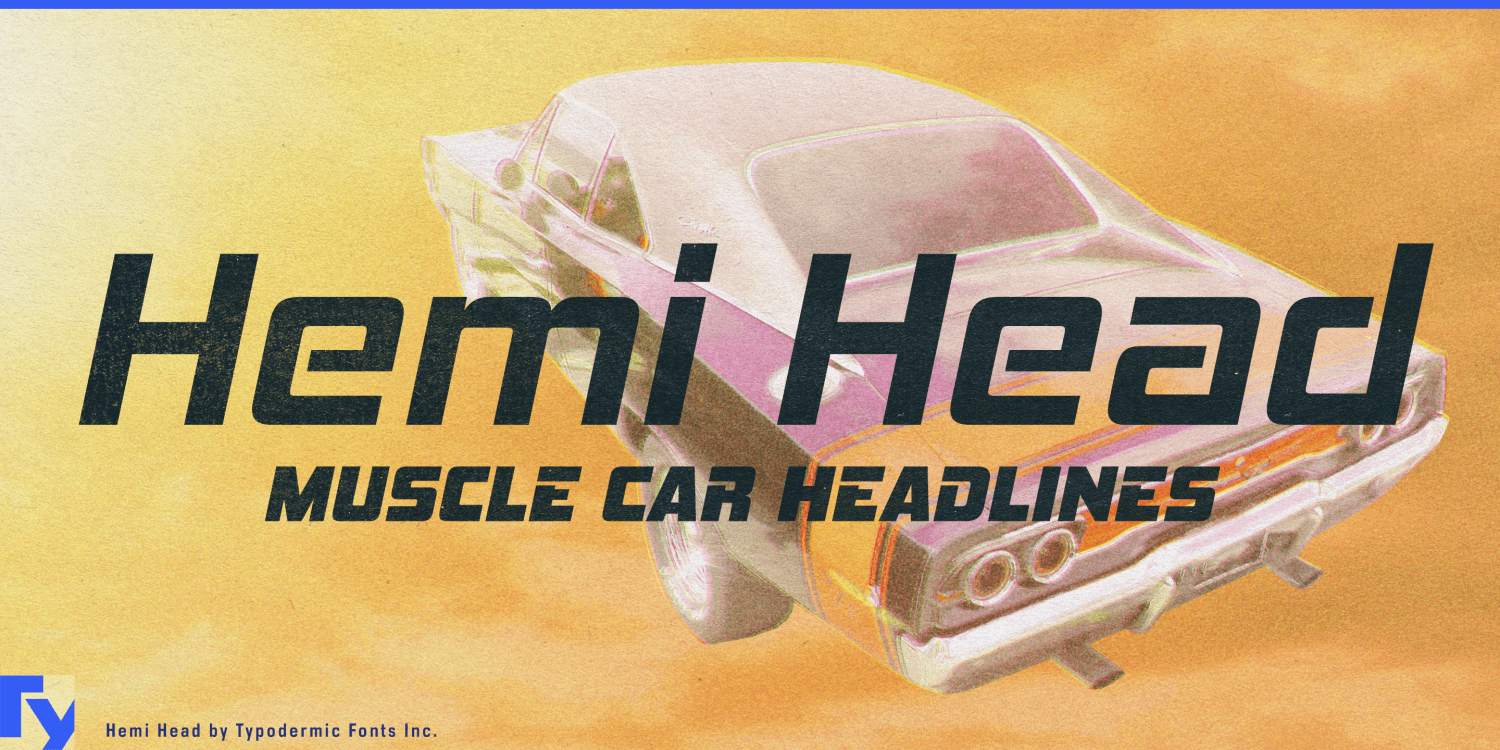Hemi Head Font Poster #1