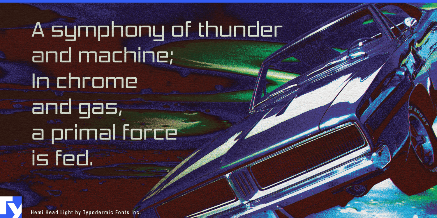 Hemi Head Font Poster #1