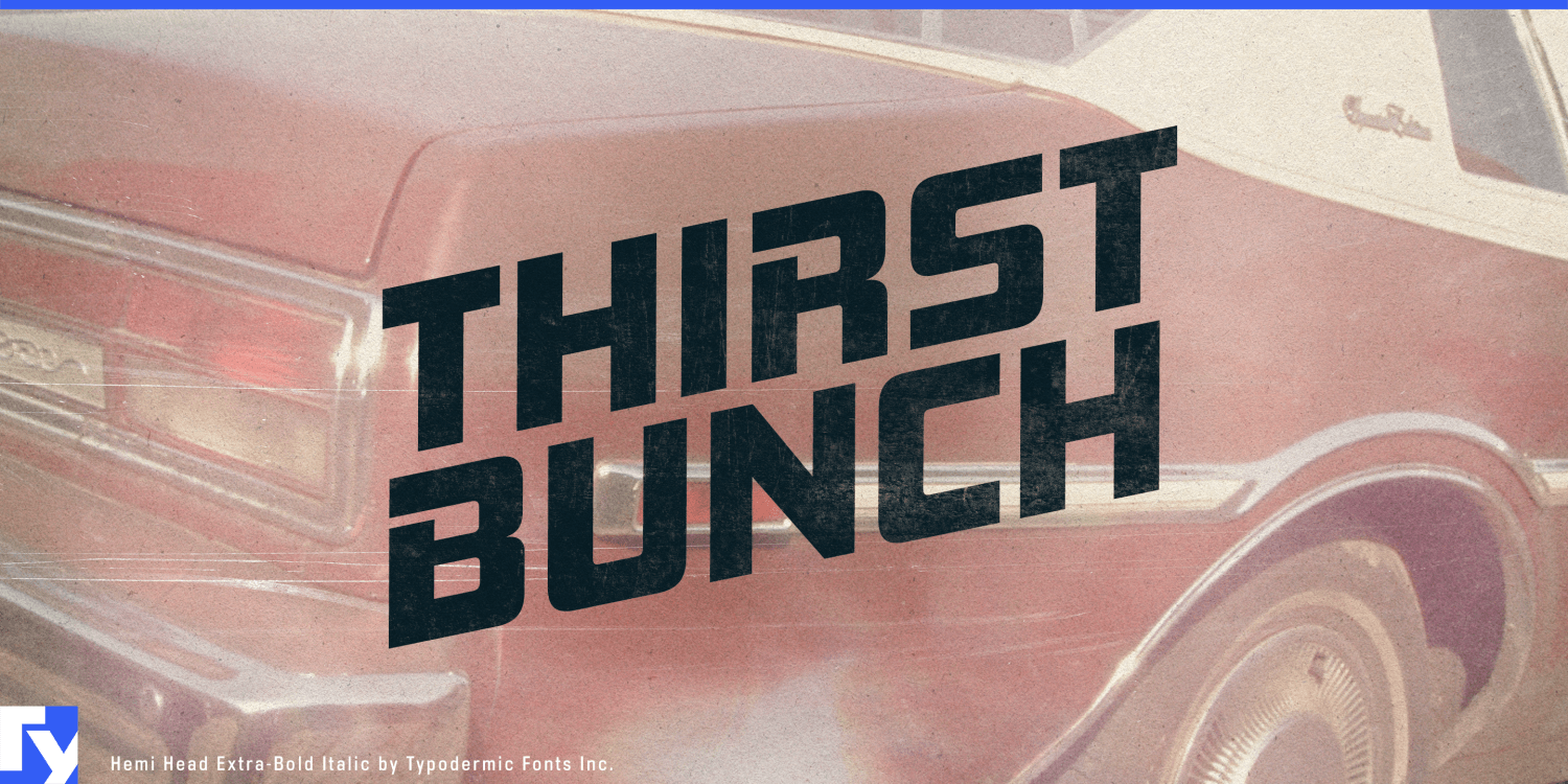 Hemi Head Font Poster #1