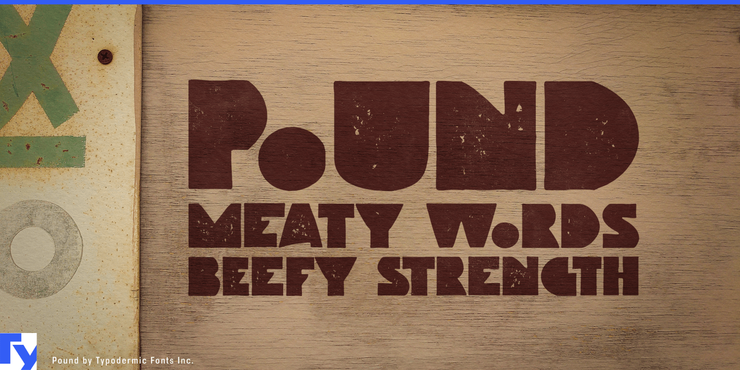 Pound Font Poster #1