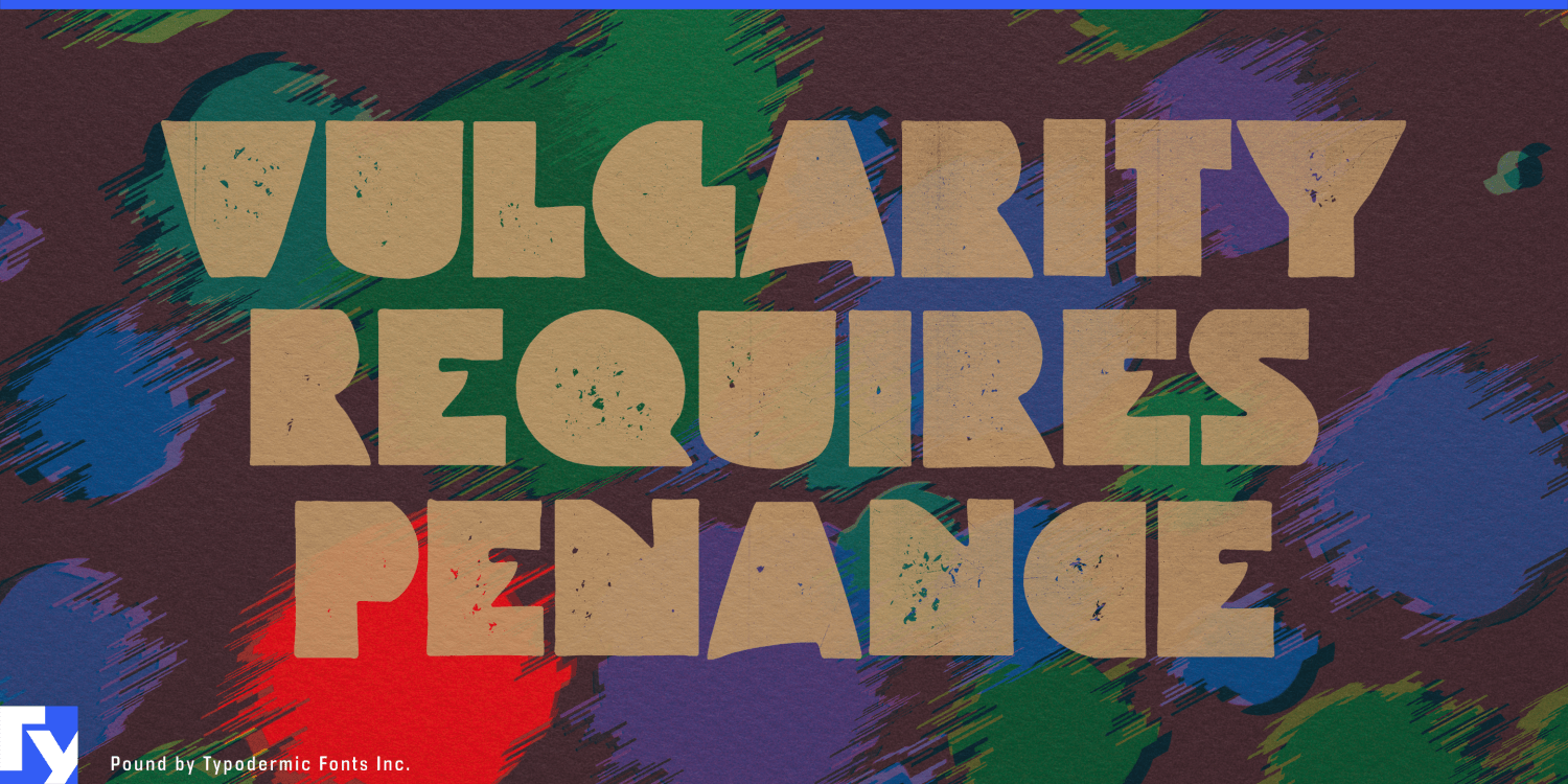 Pound Font Poster #1