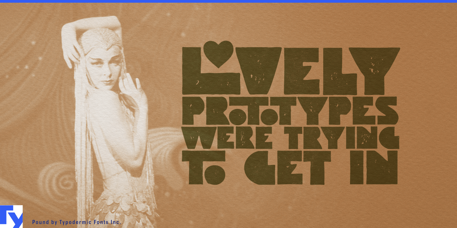 Pound Font Poster #1