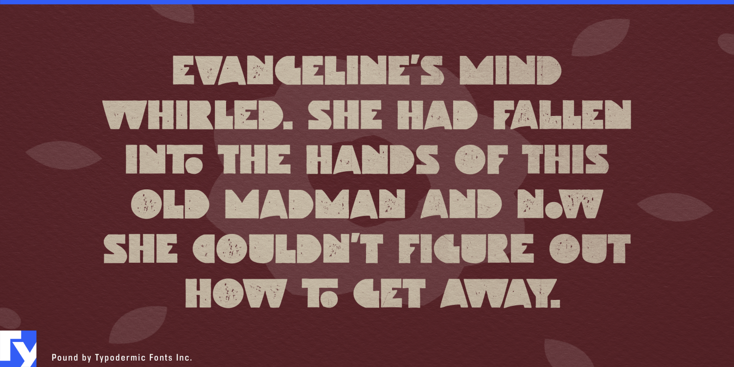Pound Font Poster #1