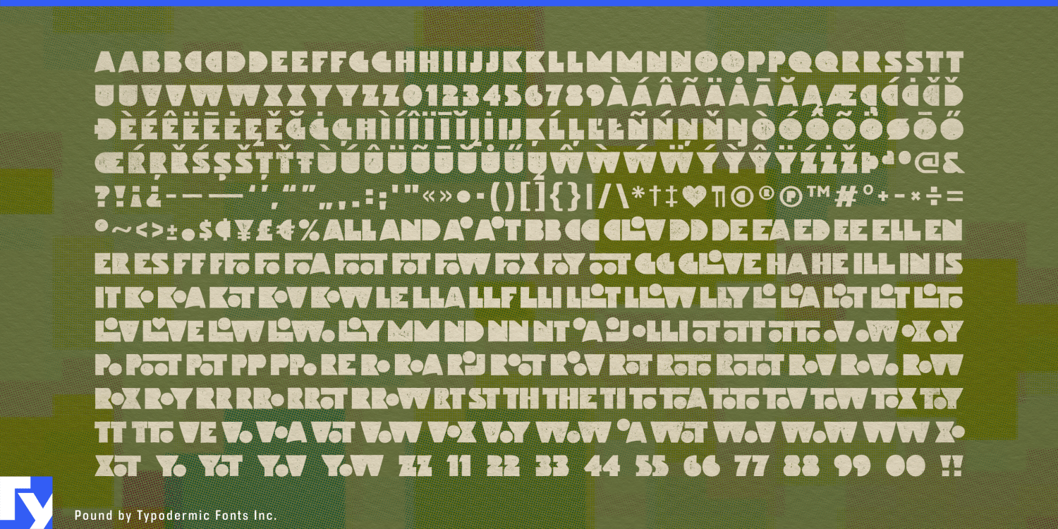 Pound Font Poster #1
