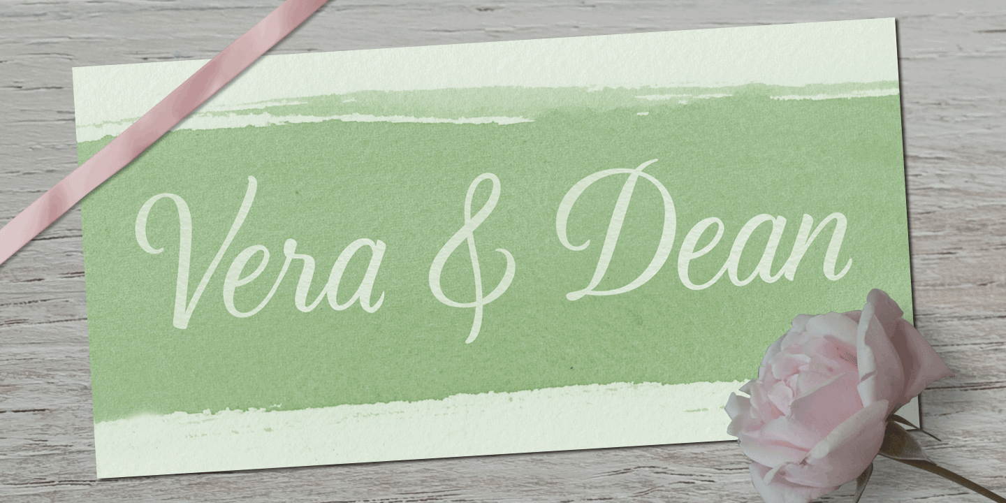 Lavender Script Font Poster #1