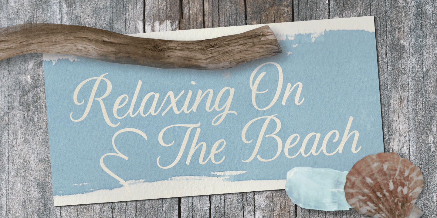 Lavender Script Font Poster #1