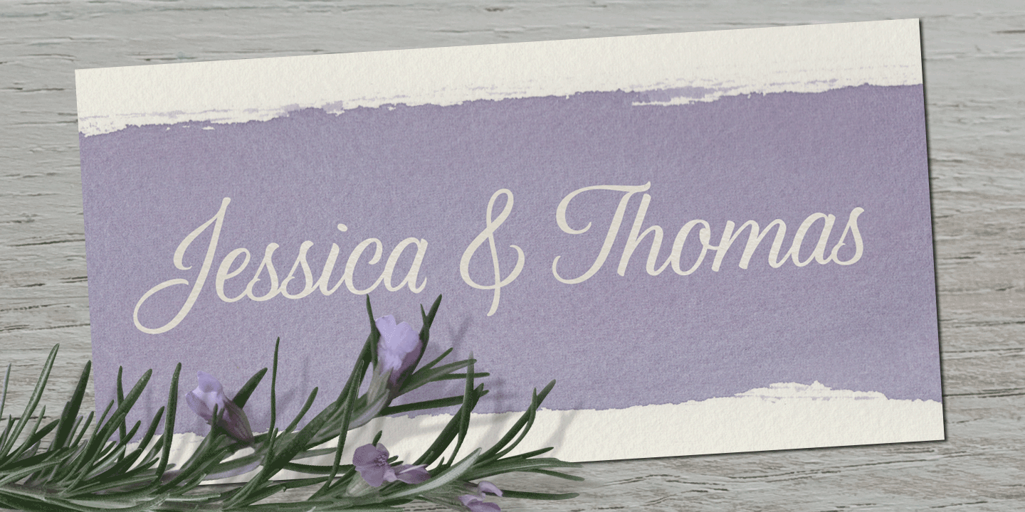 Lavender Script Font Poster #1