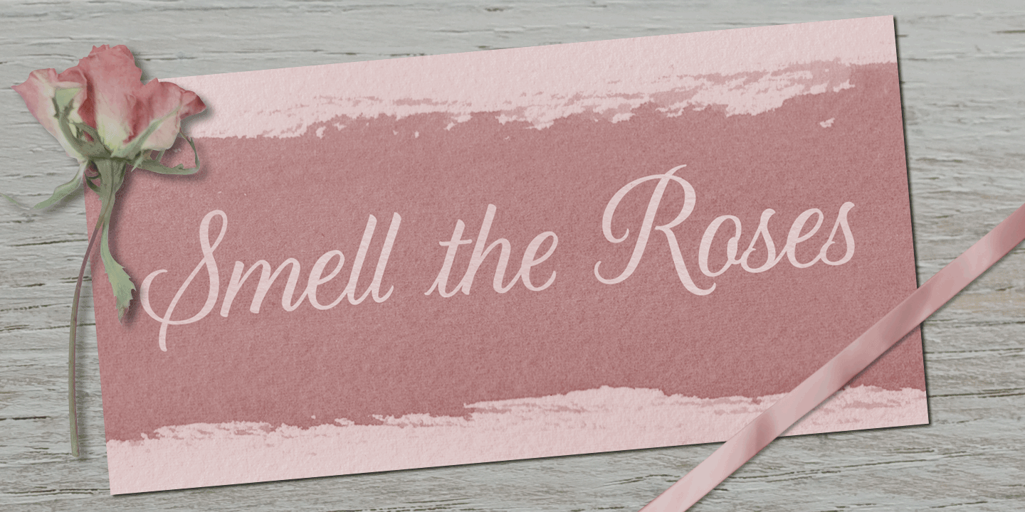 Lavender Script Font Poster #1