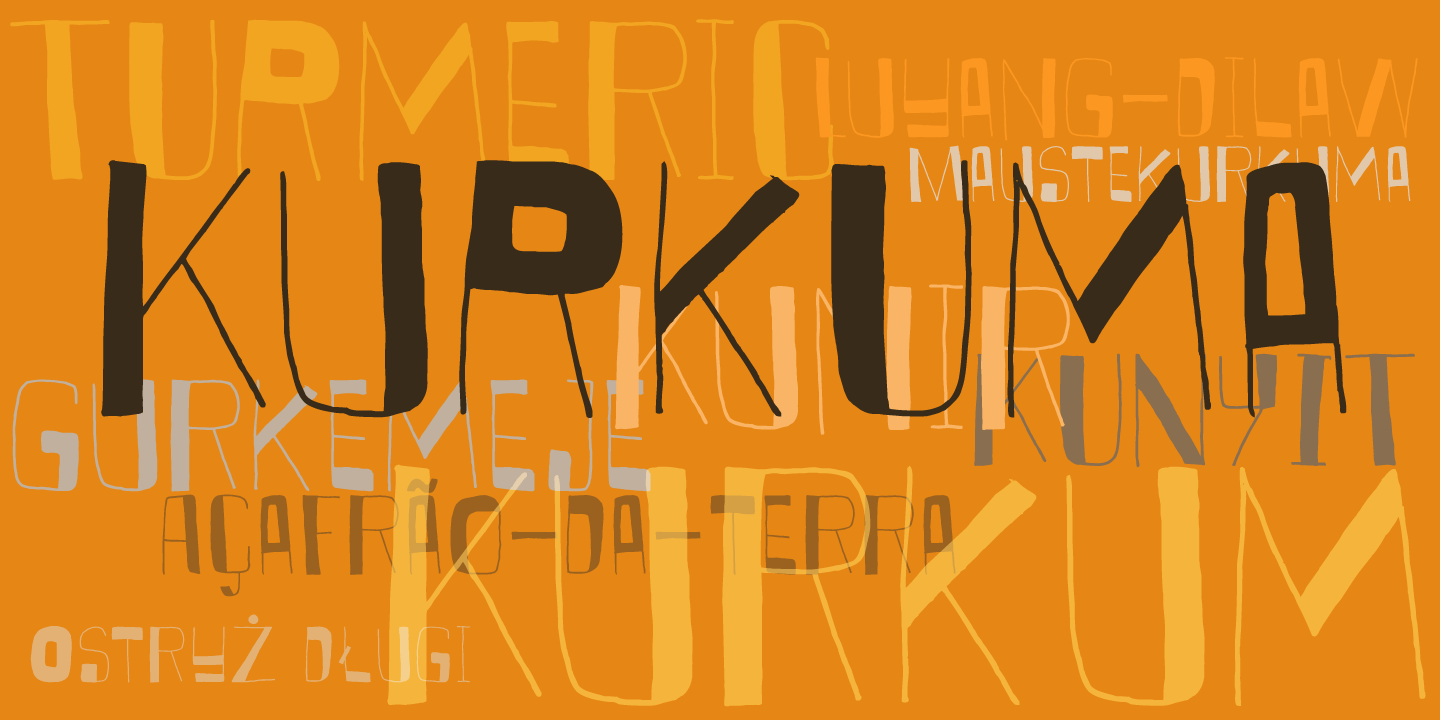 Kurkuma Font Poster #1