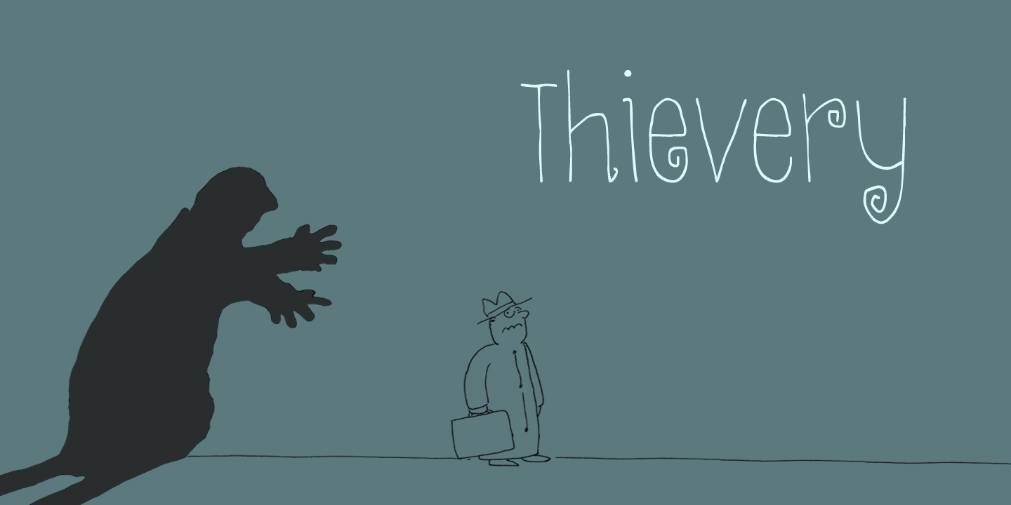 Thievery Font Poster #1