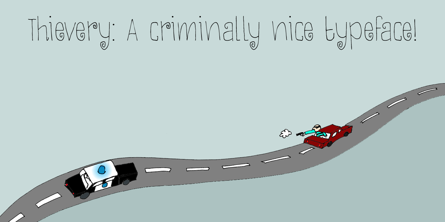 Thievery Font Poster #1