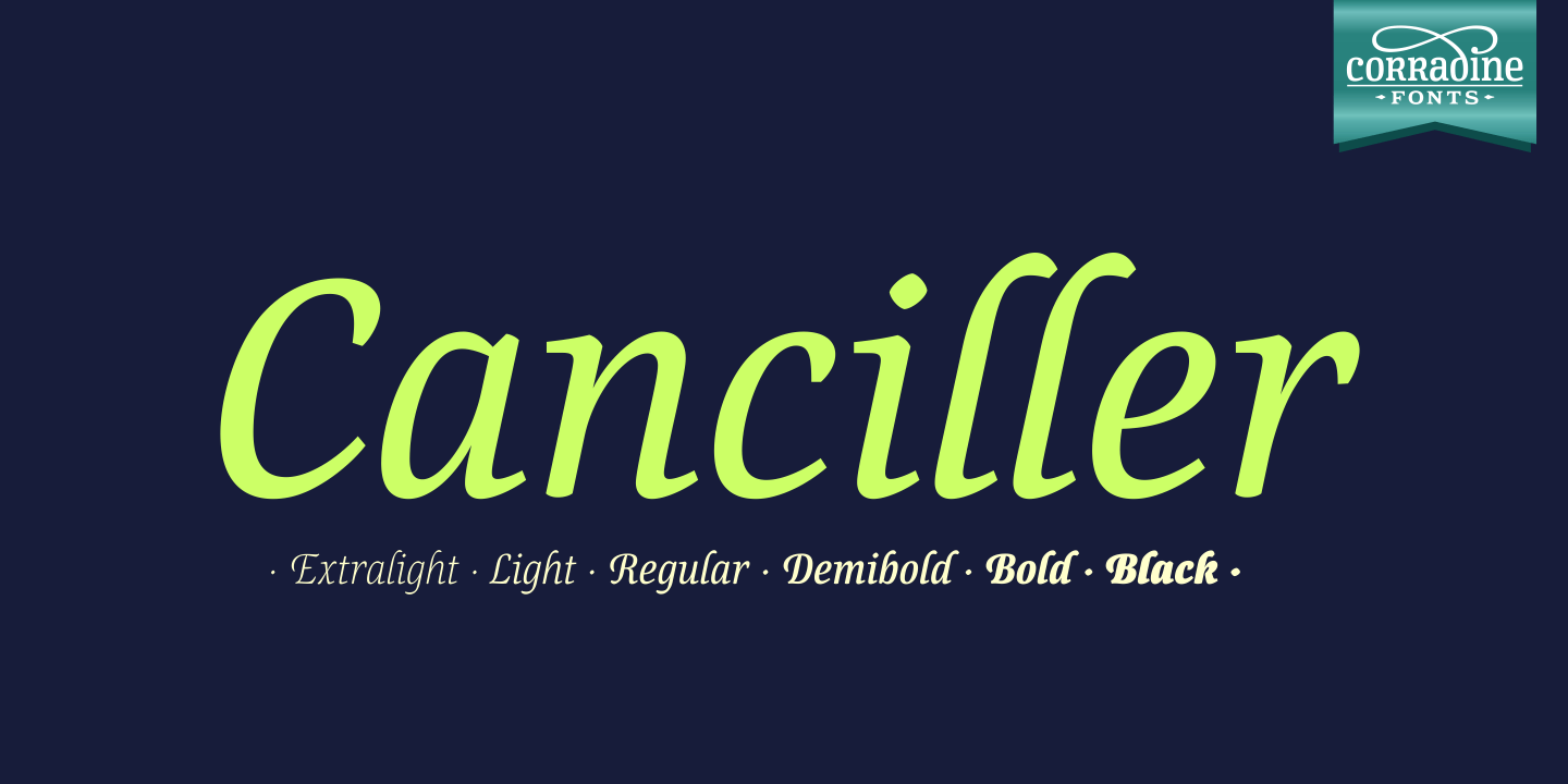 Canciller Font Poster #1