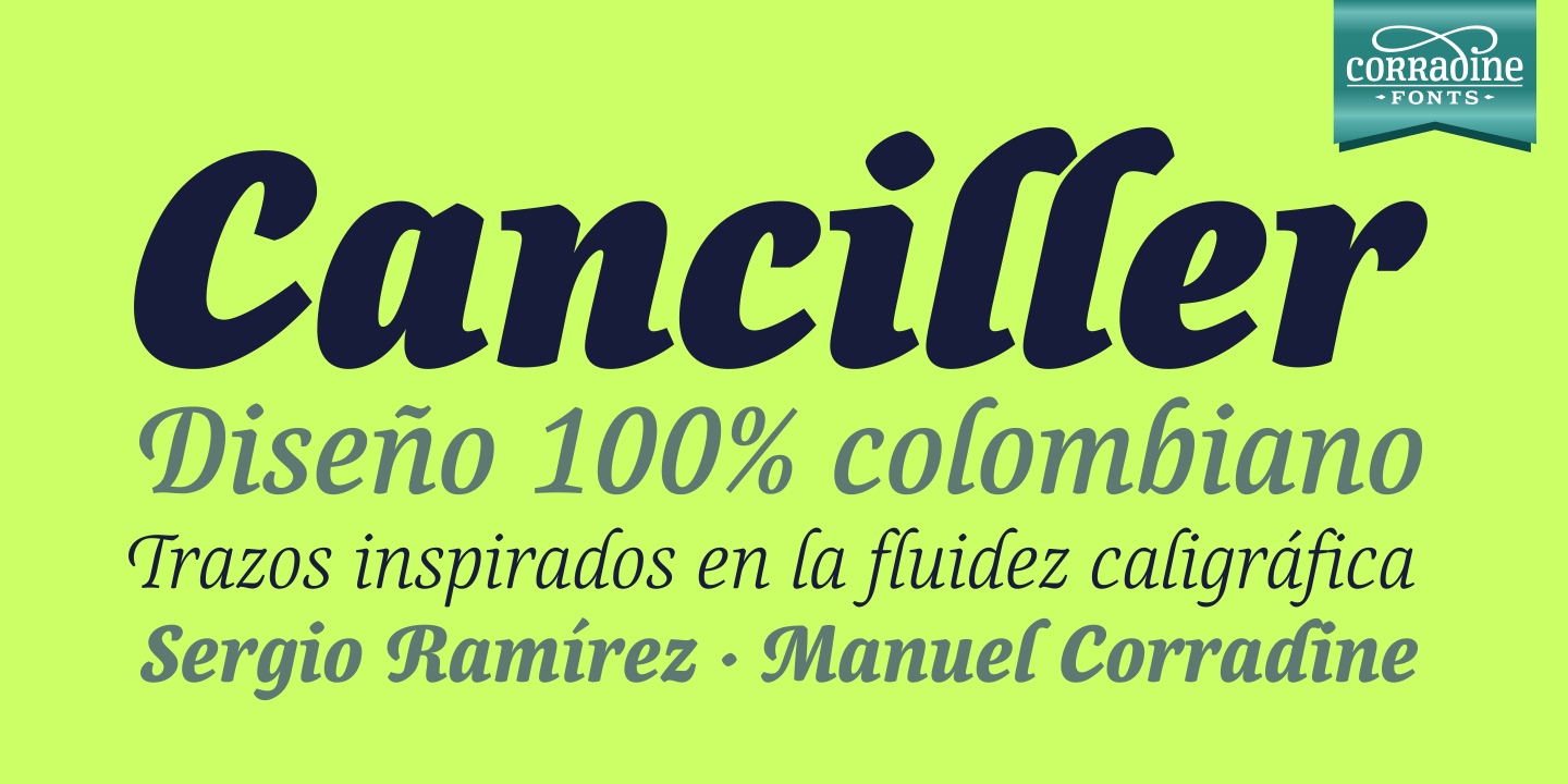 Canciller Font Poster #1