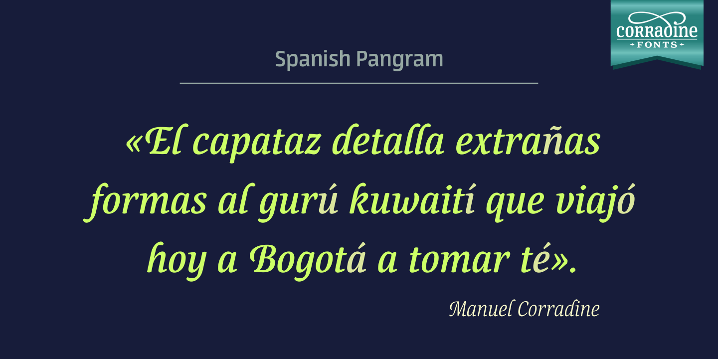 Canciller Font Poster #1