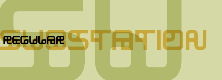 Substation Font Poster #1