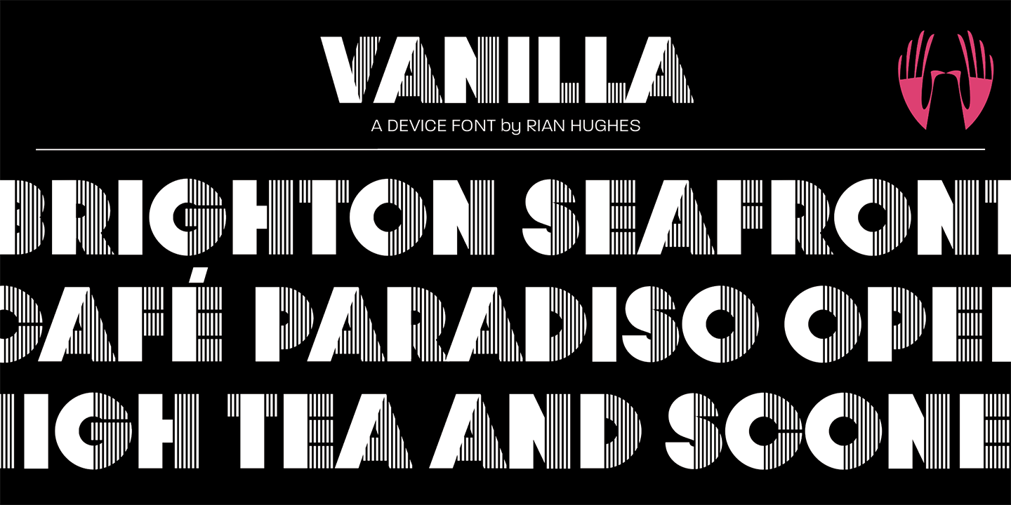 Vanilla Font Poster